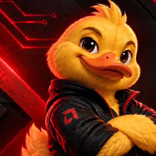 Close-up portrait of AMDuck